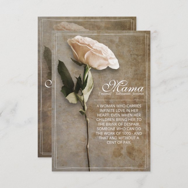 Mamãe - simplesmente insubstituível - vintage (Frente/Verso)