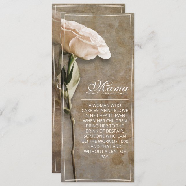 Mamãe - simplesmente insubstituível - vintage (Frente/Verso)