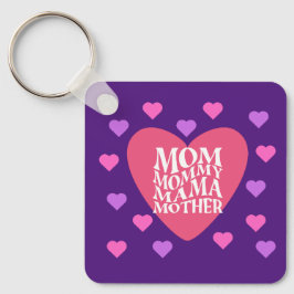 Mamãe tem muitos nomes de Chaveiro Metal Square