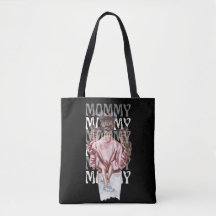 Mamãe Tote Bag - Mãe e Filhas Ilustração