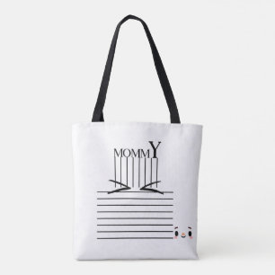 Mamãe" Tote Bag Minimalista - Chic e Functional