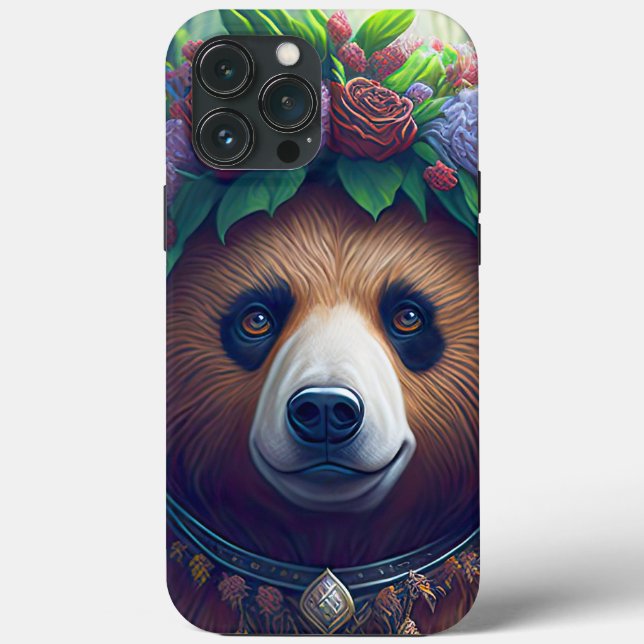 Mamãe Ursa Com Coroa De Flores (Verso)