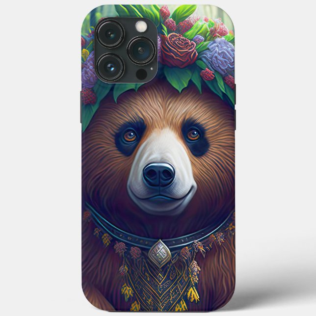 Mamãe Ursa Com Coroa De Flores (Verso)