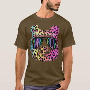 Mamãe Ursa Engraçada Camisetas Gráficas Sunglass M