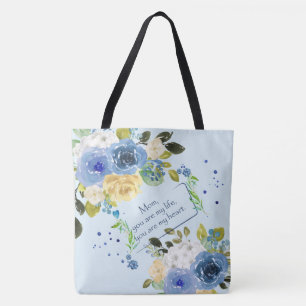Mamãe, Você É Meu Coração Tote Bag