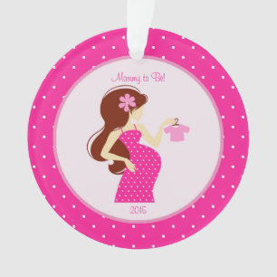 Mamães a ser ornamento personalizado gravidez