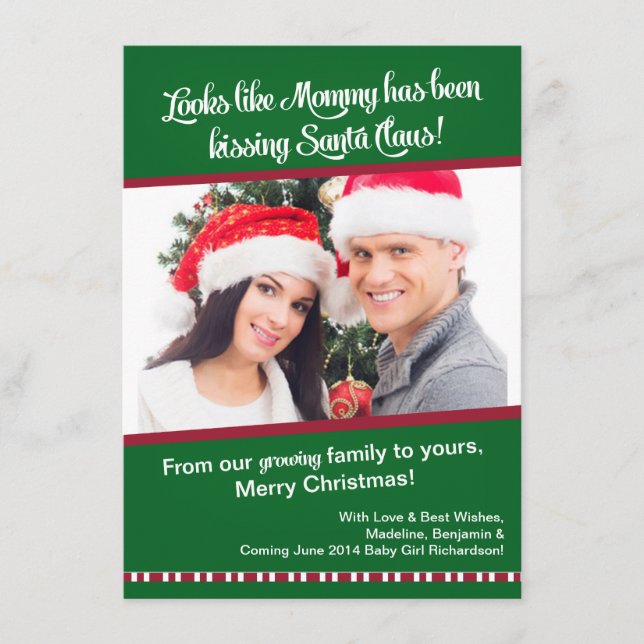 Mamães do cartão do anúncio da foto da gravidez do (Frente)