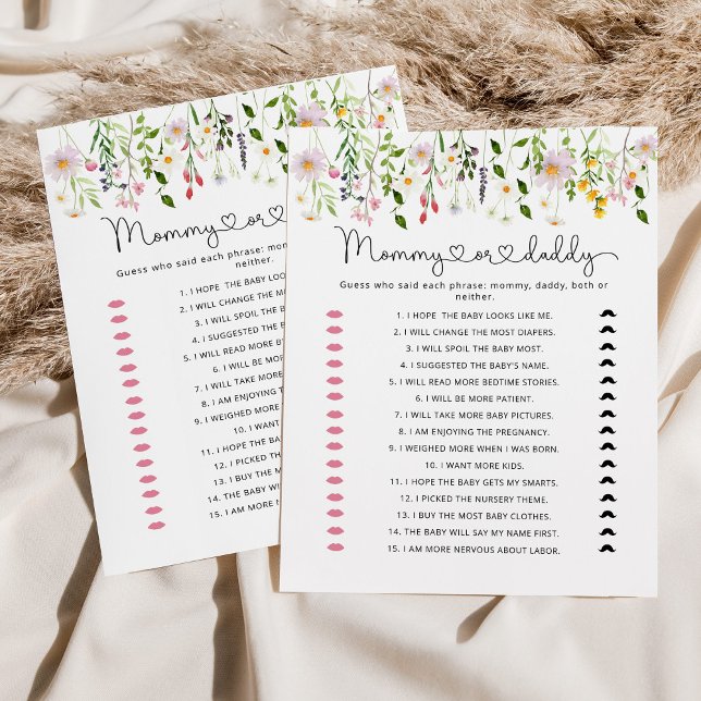 Mamães ou chás de fraldas de flores silvestres (Criador carregado)