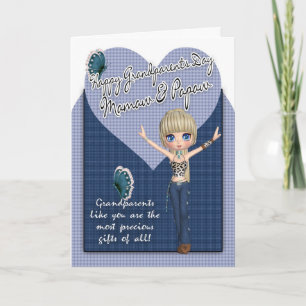 Mamaw & mamão, cartão do dia das avós - pequeno