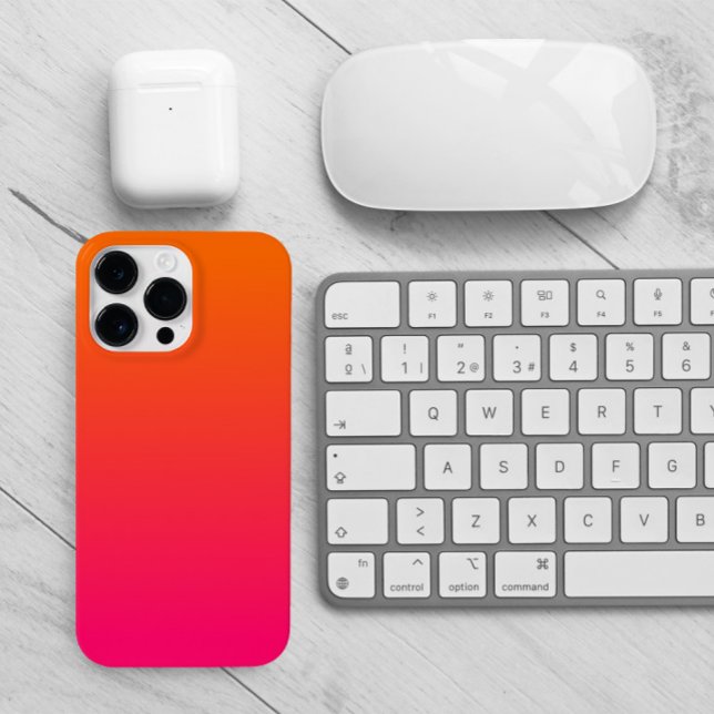 Mambre Cor-de-rosa e laranja (Bright orange and hot pink gradient for her case.)