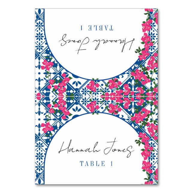 Mamma Mia Santorini - Cartões de Luz azul-rosa gre (Frente)