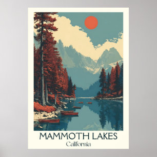 Mammoth Lagos California Art Impressão Lago Mont