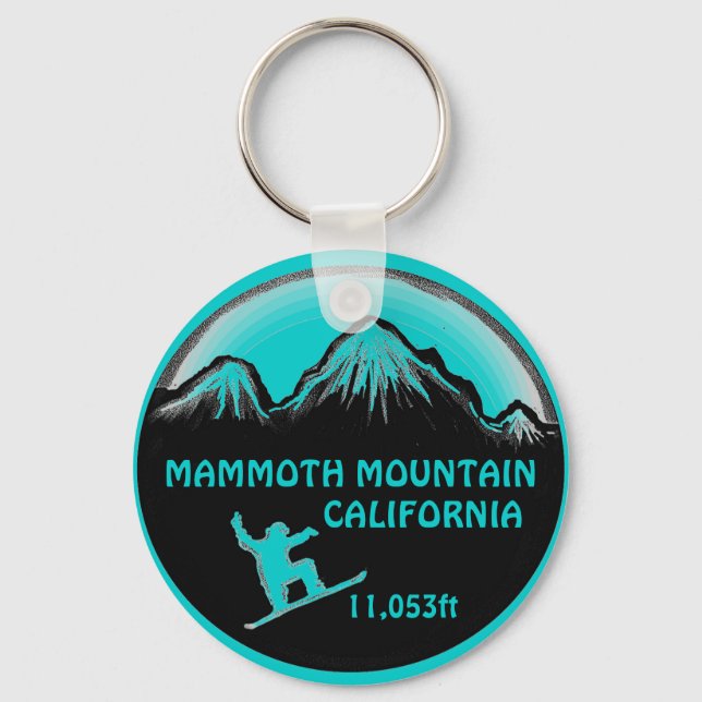 Mammoth Mountain Snowboard chaveiro (Frente)