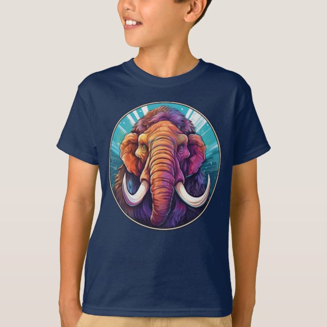 Mamute - Camiseta Clássica do Dinossauro (Frente)