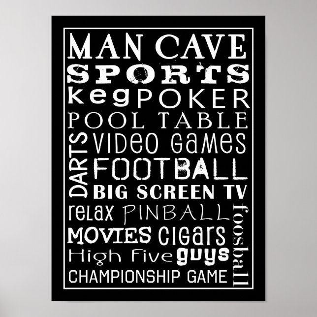 Man Cave Poster (Frente)