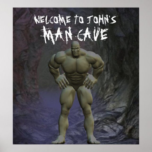 Man Cave Poster (Frente)