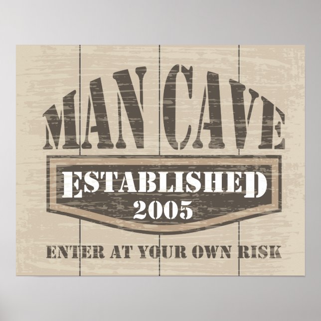 Man Cave Poster - Criado em 2005 (Frente)