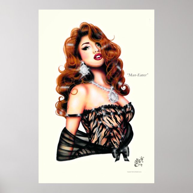 Man-Eater por Elizabeth Austin Poster (Frente)