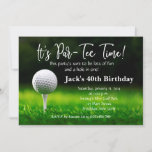 Man Golf Birthday Convite<br><div class="desc">Convite de aniversário de Golf.</div>