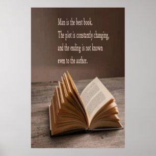 Man is the best book poster