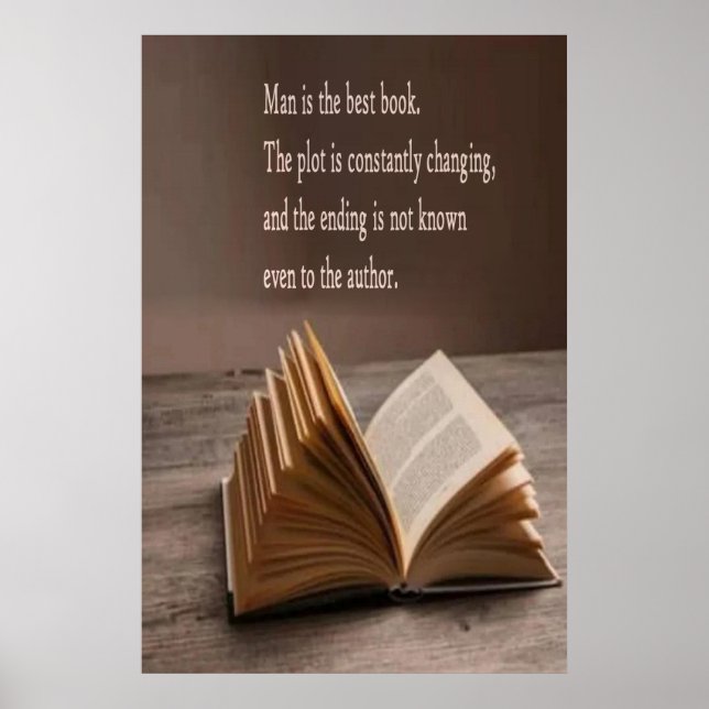 Man is the best book poster (Frente)