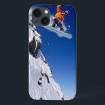 Man on a snowboard jumping off a cornice<br><div class="desc">COPYRIGHT James Kay / DanitaDelimont.com | US45 JKA0141.jpg | Man on a snowboard jumping off a cornice at Snowbird Resort in Little Cottonwood Canyon in the Wasatch Mountains of northern Utah. (MR)</div>