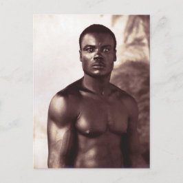 Man Vintage Male Photo Martinique Cartão postal