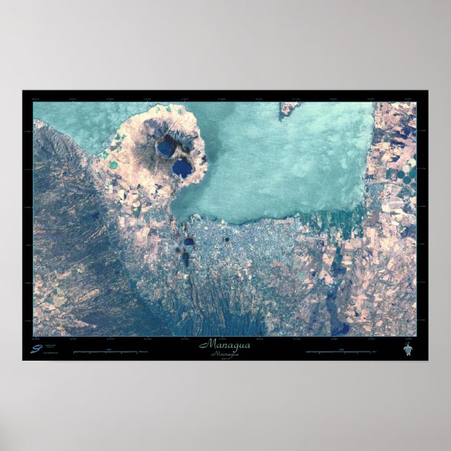 Manágua, Poster de Satélite Nicarágua (Frente)