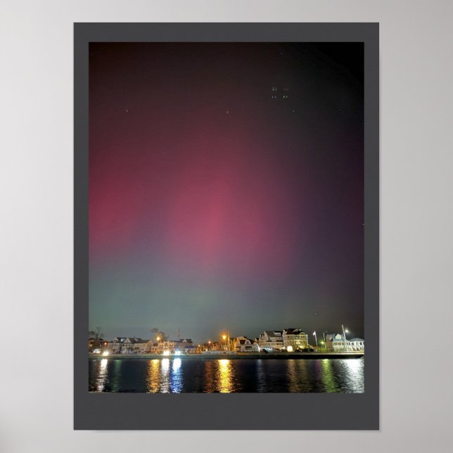 Manasquan Inlet Aurora Borealis Poster (Frente)
