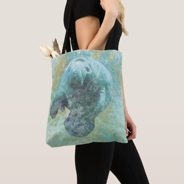 Manatee Coastal Living | Tote Bag (Close Up)