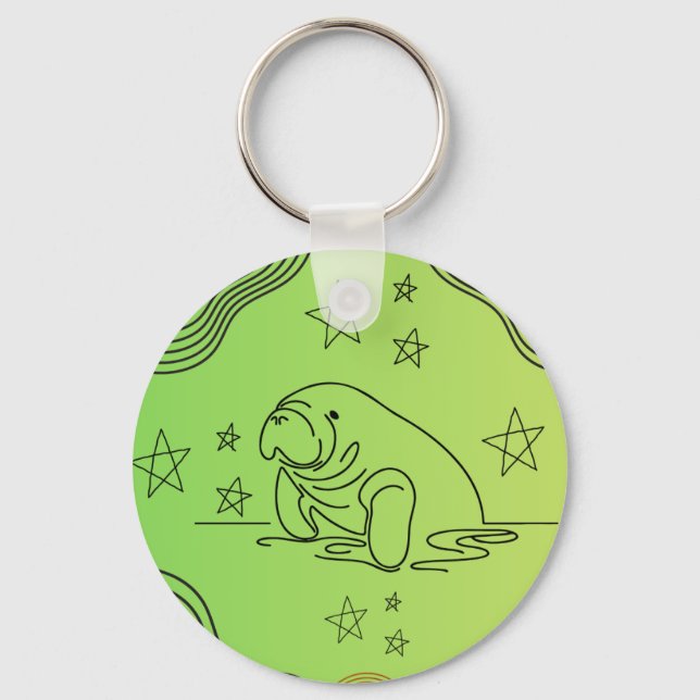Manatee design no chaveiro (Frente)