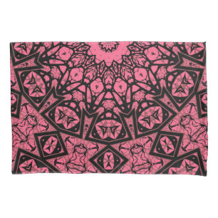 Mancha de retalhos cor-de-rosa e preto