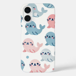 🐾 Manchas | Capa de telefone de Pastel 💙 💗