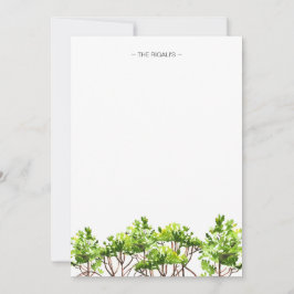 Manchas de Aquarela Cartões de Nota Personalizados