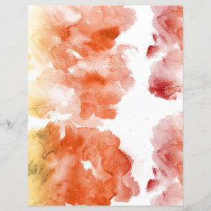 Manchas de aquarela laranja suave scrapbook pastel