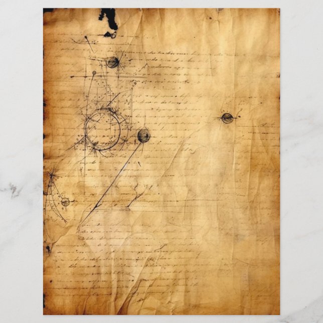 Manchas de carimbo de letra de papel manchadas pel (Frente)