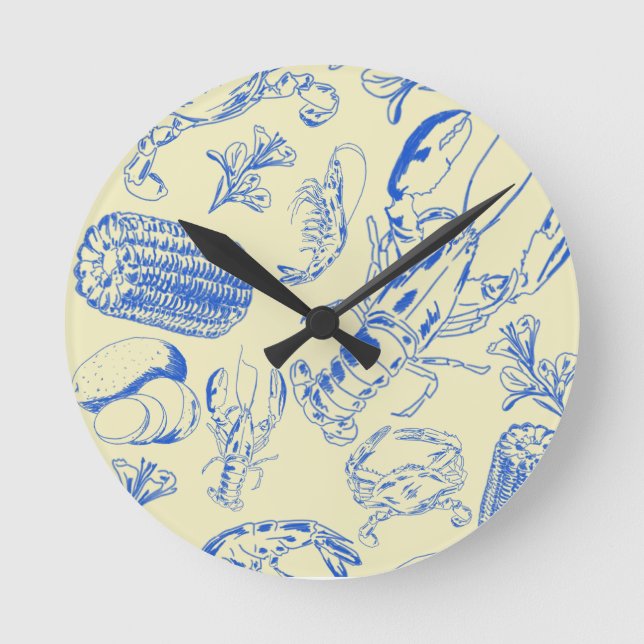 Manchas de marisco cajun - Relógio de Comidas Cost (Frente)