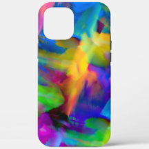 Manchas digitais muito coloridas de pincel