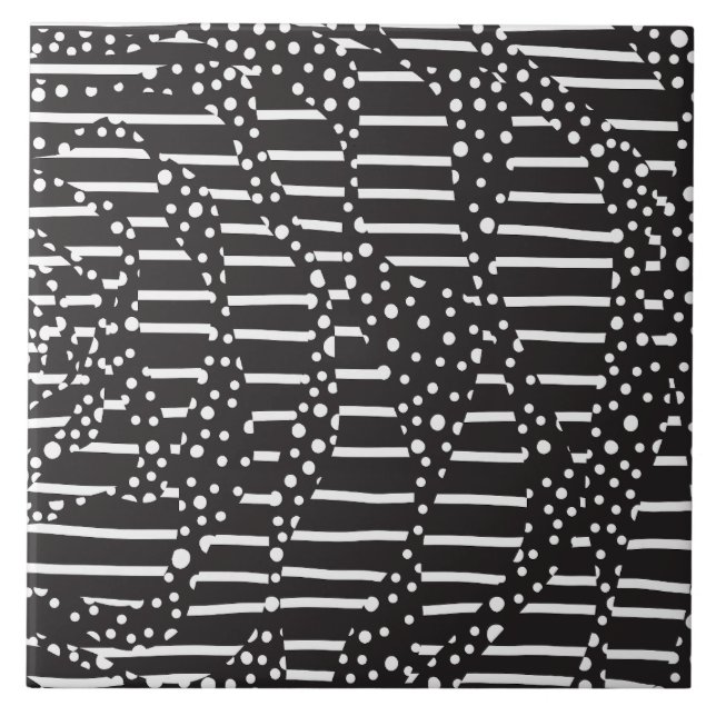 Manchas e Listras 2 em Branco sobre Preto (Frente)