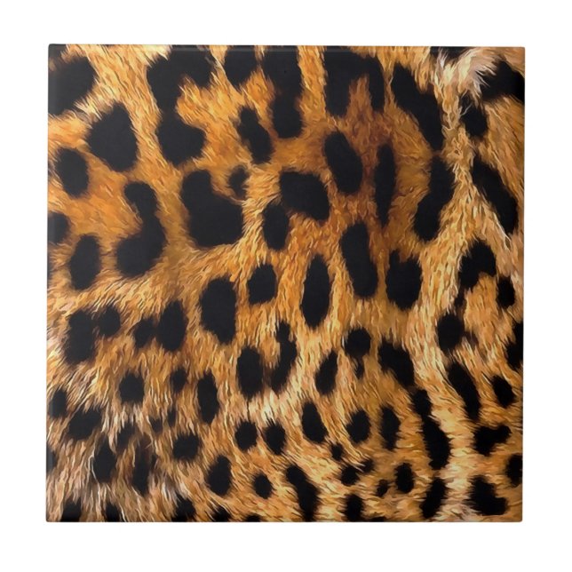 Manchas-leopardo Black Brown Wild Animal Fine Art (Frente)