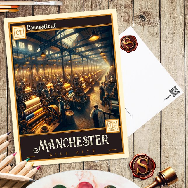 Manchester, Connecticut | Cartão postal Vintage (Criador carregado)