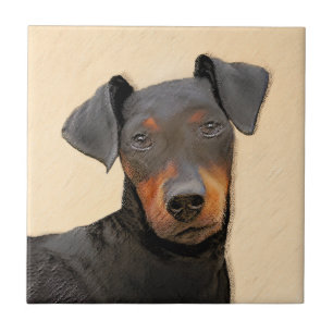 Manchester Terrier Pintura Original