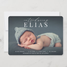 Manchete Elegante | Anúncio de nascimento de foto