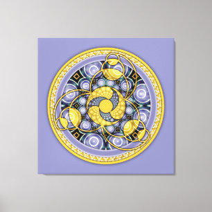Mandala 5 do círculo da colheita, canvas