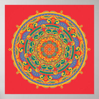Mandala #6 - Poster
