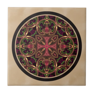 Mandala, abstrato Kaleidoscopic da cruz