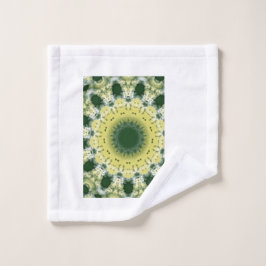 Mandalá Abstrato Verde | Toalha Inspirada na Natur