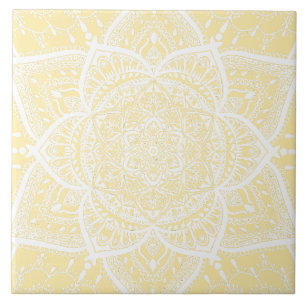 Mandala amarela e branca - Loergann na Magnolia