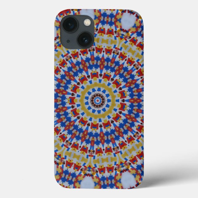 Mandala amarelo azul (Verso)
