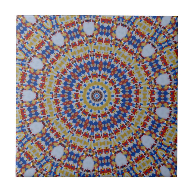 Mandala amarelo azul (Frente)